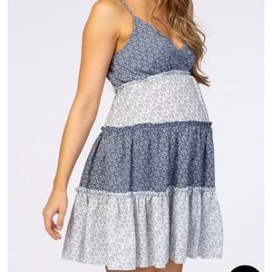 Pink blush maternity dress